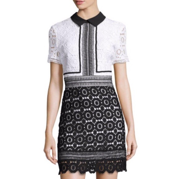 $199 Few Moda Crochet Lace Dress Size Small